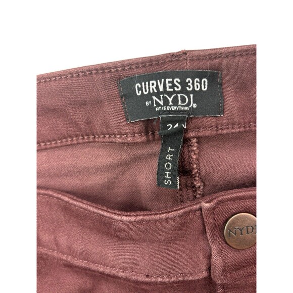 NYDJ Curves 360 Women's Plus Size 24 SHORT Slim Straight Ankle Jeans Stretch NWT - Picture 7 of 16